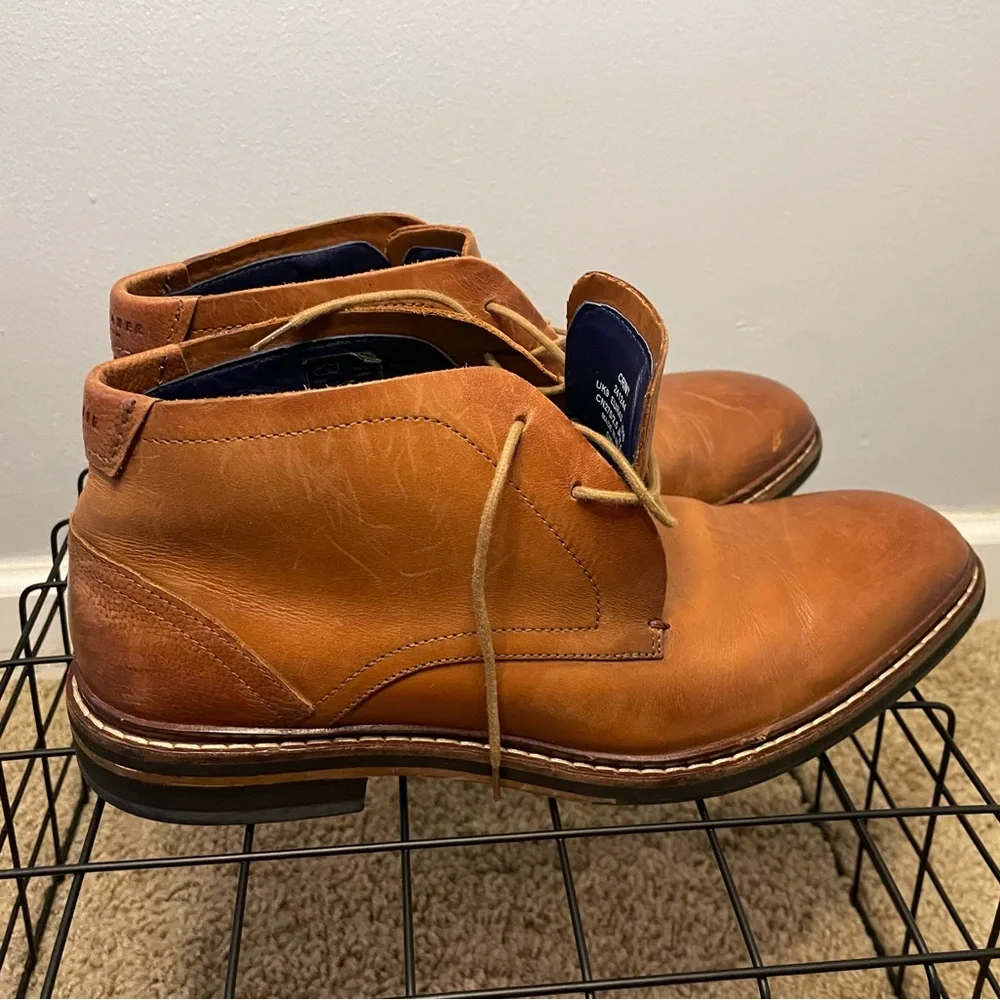 TED BAKER London Azzlan Men US 10 Soft Leather Ankle Chukka Boots
